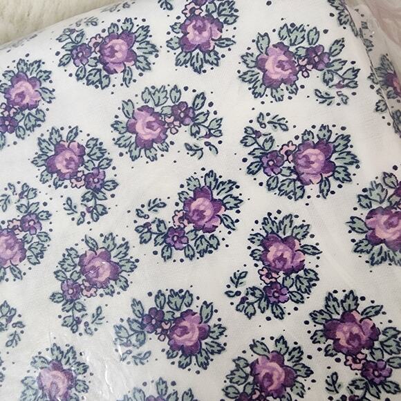 NEW J. Crew Home Purple Floral Duvet Set and Pillow Case Sham Set Twin/Twin XL - Picture 7 of 8